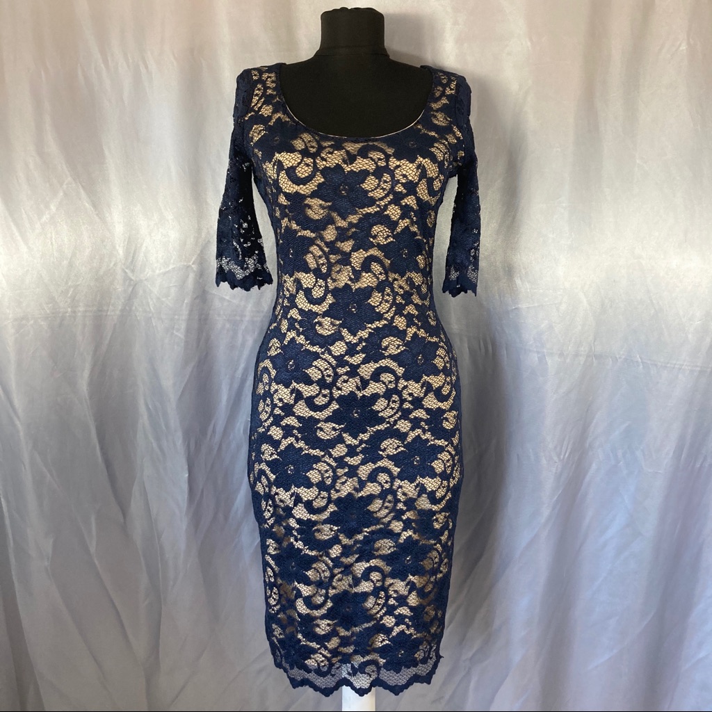 Belle Badgley Mischka Alexandra Lace Dress